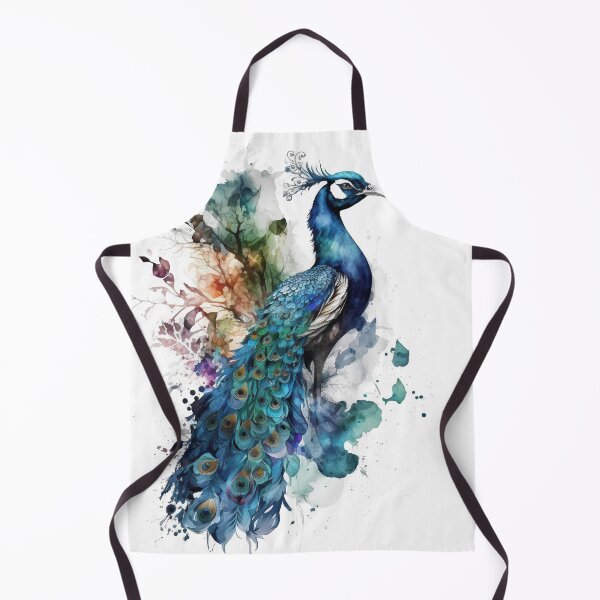Item preview, Exotic peacock watercolor designed and sold by Aliaksandr Kudlakou.