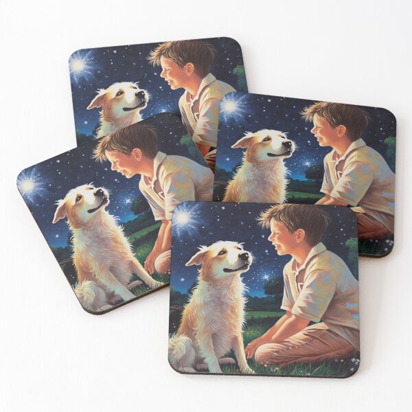 Item preview, Schnauzer and Boy in The Galaxy designed and sold by Mid-Create.