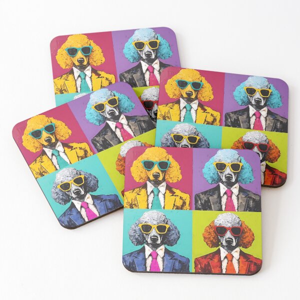 Item preview, Poodle dogs in pop art costume designed and sold by MDCGraphics.