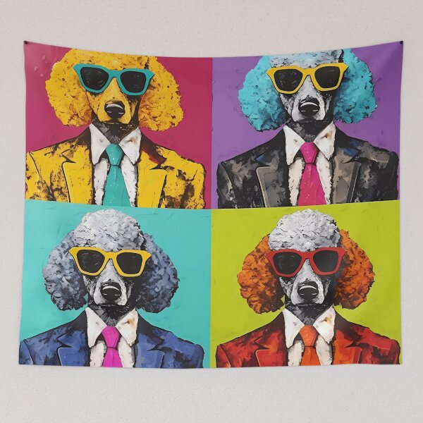 Artikelvorschau, Pudelhunde im Pop-Art-Kostüm entworfen und verkauft von MDCGraphics.