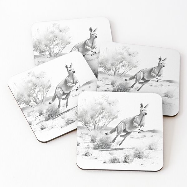 Item preview, Pencil drawn Kangaroo designed and sold by Pencil-Art.