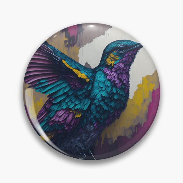 Item preview, Vibrant Hummingbird Mural designed and sold by madygunit.