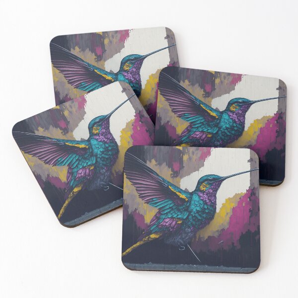 Item preview, Vibrant Hummingbird Mural designed and sold by madygunit.
