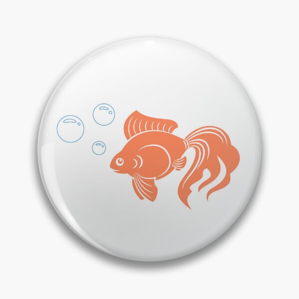 Item preview, Goldfish With Bubbles Illustration designed and sold by Stan The Goldfish.