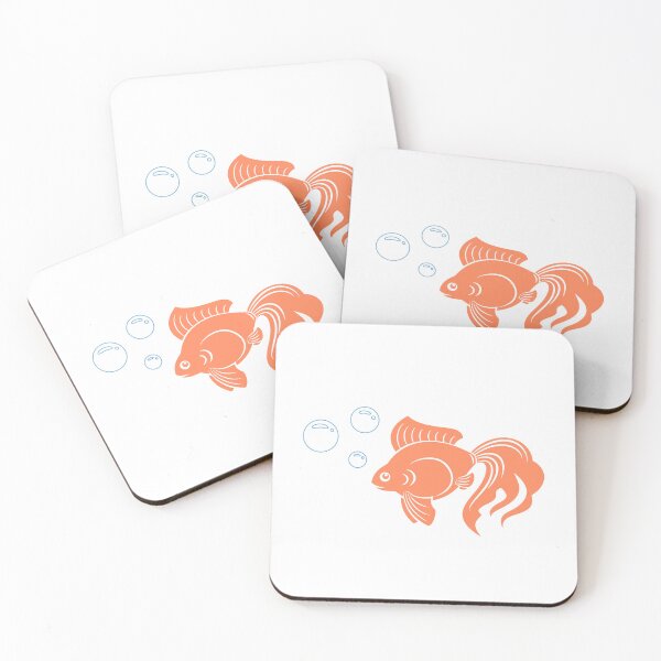Item preview, Goldfish With Bubbles Illustration designed and sold by Stan The Goldfish.