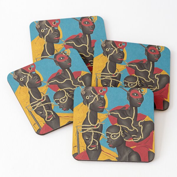 Item preview, Throw Pillow With African Ceremony Dance Design - African Style Home Decor designed and sold by Sowari-Pillows.