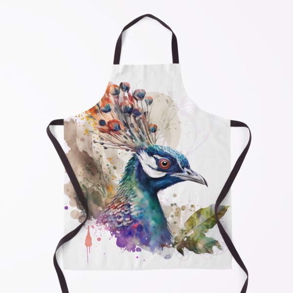 Item preview, Exotic peacock watercolor designed and sold by Aliaksandr Kudlakou.