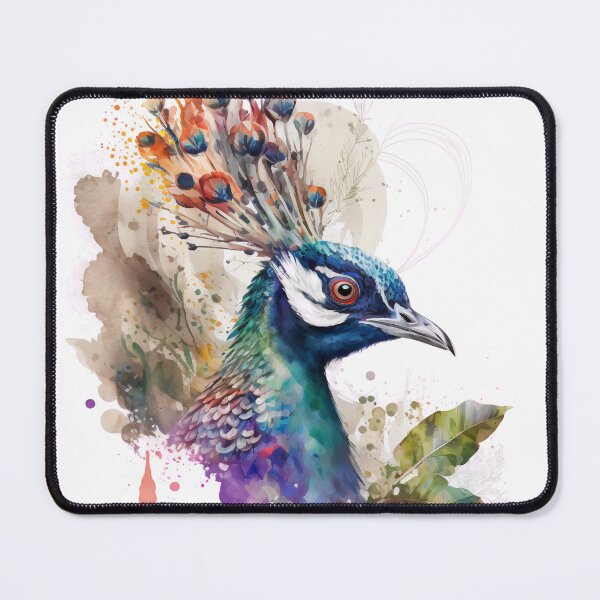 Item preview, Exotic peacock watercolor designed and sold by Aliaksandr Kudlakou.