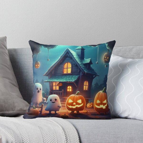 Item preview, Spooky Playmates: Ghost & Jack O' Lantern Frolic designed and sold by Blackstylez.
