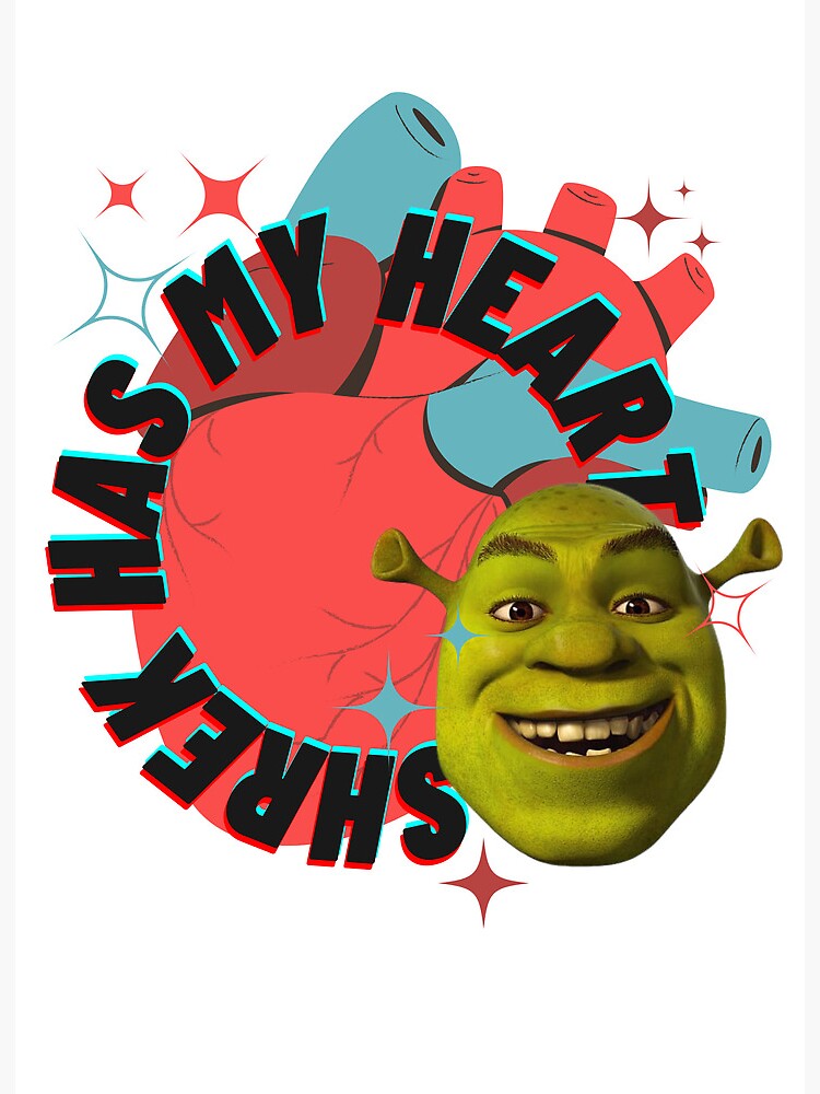 Shrek meme | Art Board Print