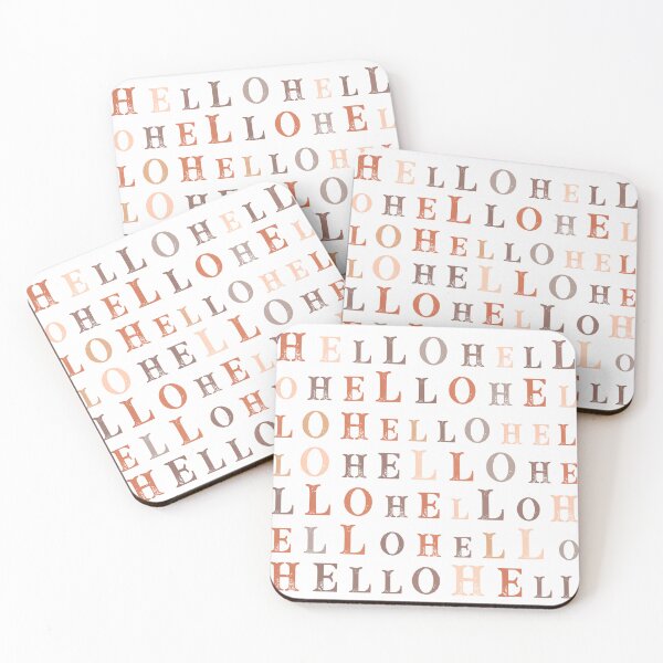 Item preview, Hello Random Text Earthy Colors designed and sold by Cato99.