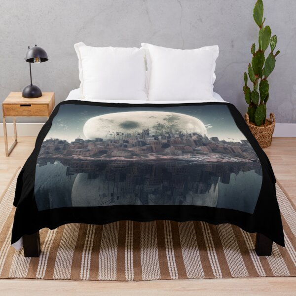 Item preview, Moonlit Metropolis: Surrealism Cityscape Urban Art Modern Fantasy designed and sold by DigiNook.