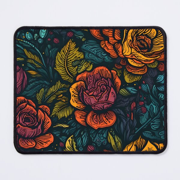Artikelvorschau, Schönes buntes Rosenmuster entworfen und verkauft von LimitedFuture.
