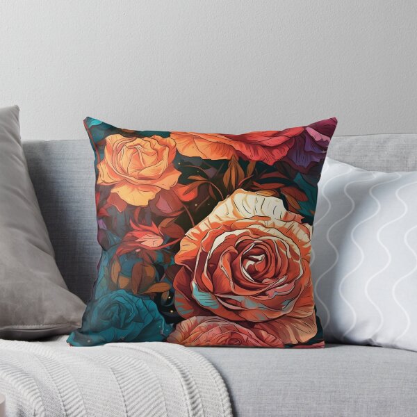 Artikelvorschau, Schönes buntes Rosenmuster entworfen und verkauft von LimitedFuture.