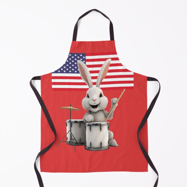Item preview, Bunny Rabbit|thump|smiling playing drum| cute| fluffy| animal| percussion| music| fun  designed and sold by JanChryzostom.