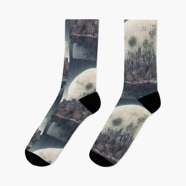 Item preview, Moonlit Metropolis: Surrealism Cityscape Urban Art Modern Fantasy designed and sold by DigiNook.