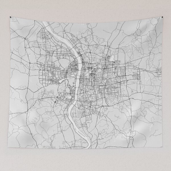 Item preview, Changsha City Map of Hunan, China - Light designed and sold by deMAP.