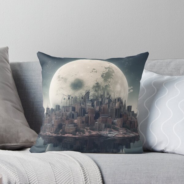 Item preview, Moonlit Metropolis: Surrealism Cityscape Urban Art Modern Fantasy designed and sold by DigiNook.