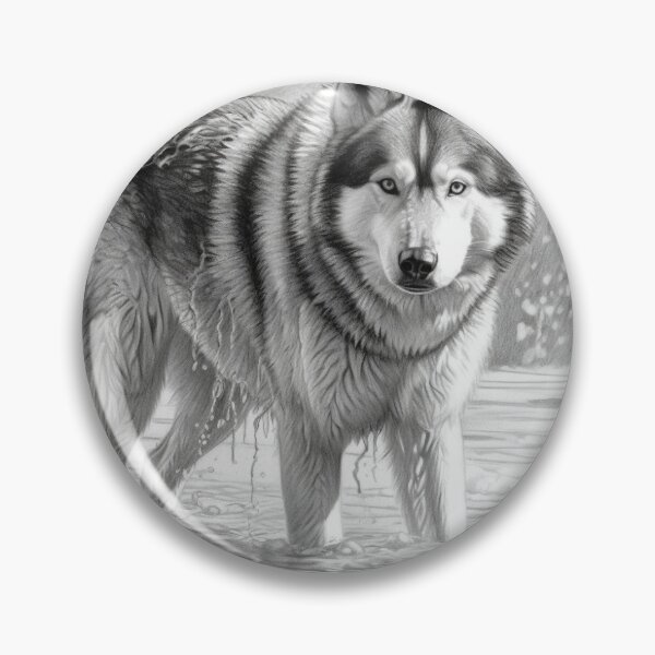 Item preview, Husky in a storm designed and sold by RaysThings.