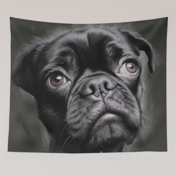 Item preview, Black Pug Pup designed and sold by Hollanding.