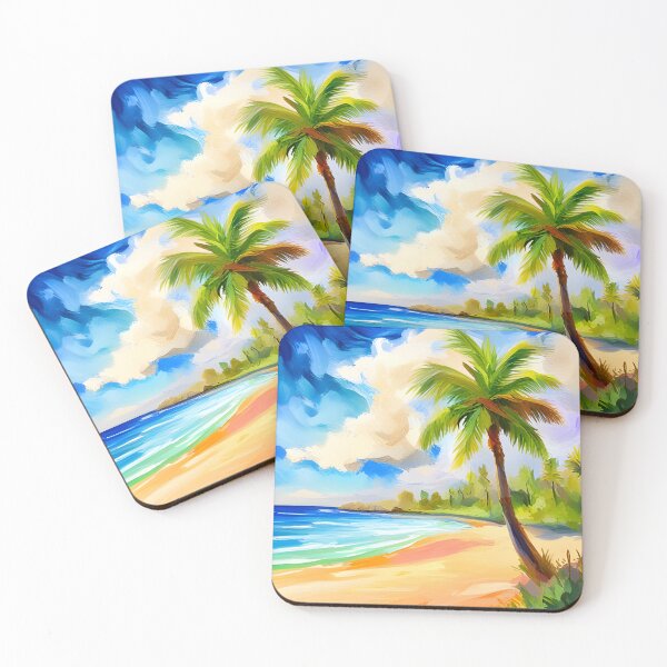 Item preview, Calm sea beach designed and sold by brandway.