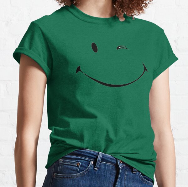 green smiley shirt wwe