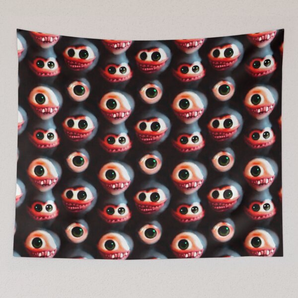 Item preview, Cheerful Devilish Monsters - Seamless Pattern designed and sold by Chubuter.