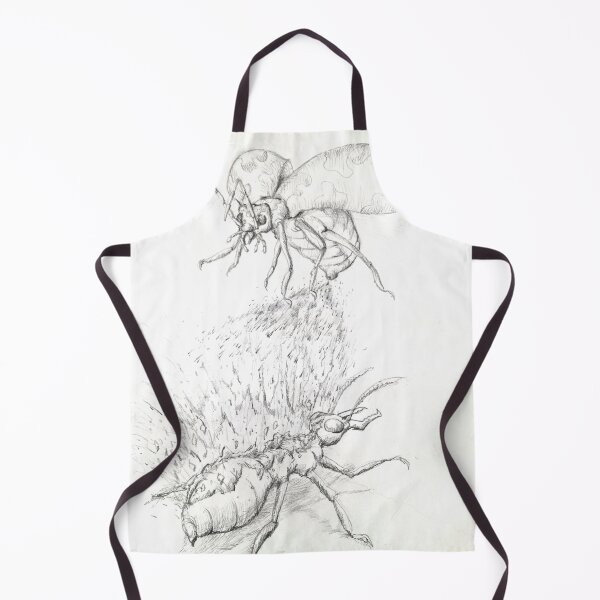 Item preview, Explode ant vs Bombardier beetle in action freehand drawing. designed and sold by Pattanapong Pongampai.
