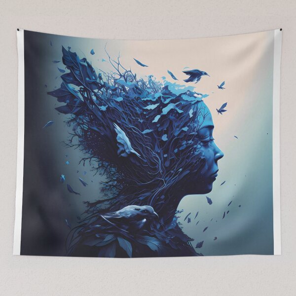 Aperçu de l'œuvre Portrait de Mère Nature AI Artwork créée et vendue par Slowerblue.
