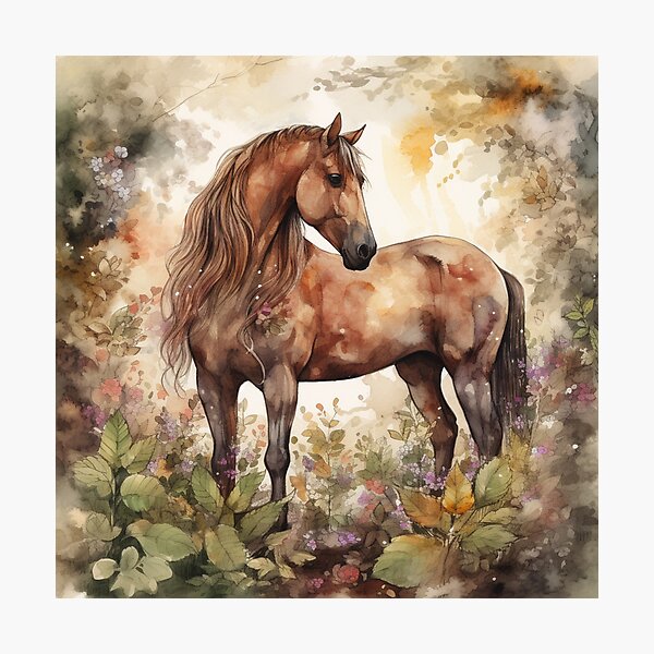 Brown Horse Photographic Print