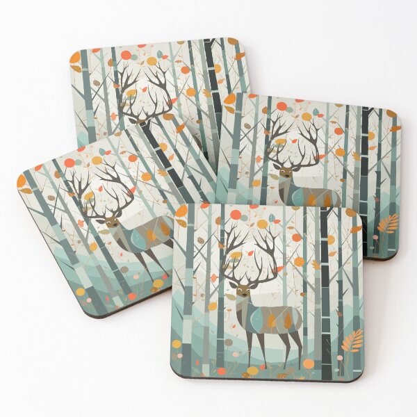 Item preview, Stag in the forest designed and sold by SleepySquirrel.