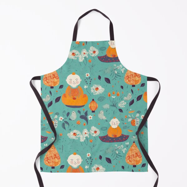 Item preview, Cartoon Buddha Kid Meditation Pattern designed and sold by ZenHorn.