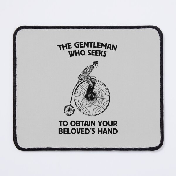 Item preview, Vintage 'Steal Your Significant Other' Meme on a Penny Farthing Bicycle designed and sold by hadleyfoo.