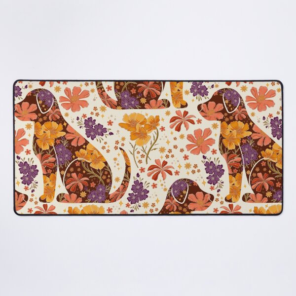 Item preview, Vintage Floral Dog Silhouette Retro Colors designed and sold by Meganlaine.
