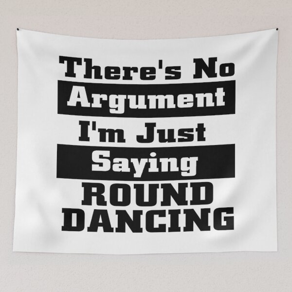 Item preview, Saying Round BLK designed and sold by Square Dancing Gifts & Merchandise.