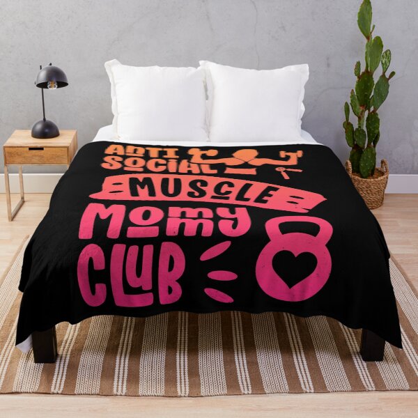 Item preview, Anti Social Muscle Mommy Club Funny Women designed and sold by Designer-Girl.