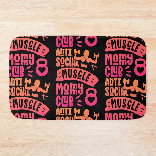 Item preview, Anti Social Muscle Mommy Club Funny Women designed and sold by Designer-Girl.