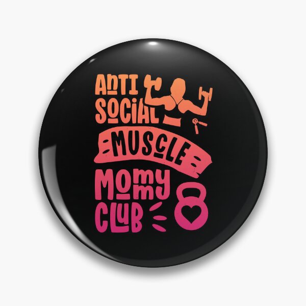 Item preview, Anti Social Muscle Mommy Club Funny Women designed and sold by Designer-Girl.