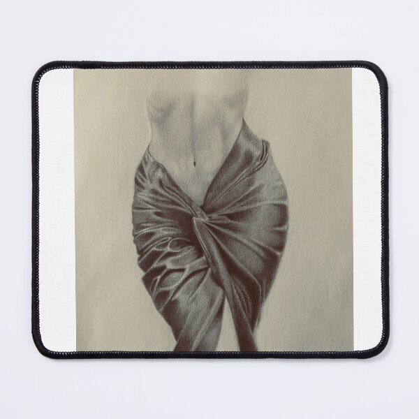 Item preview, drawing woman towel at waist designed and sold by Timyart.