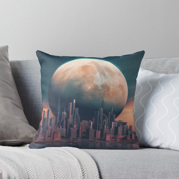 Item preview, Moonlit Metropolis: Surrealism Cityscape Urban Art Modern Fantasy designed and sold by DigiNook.