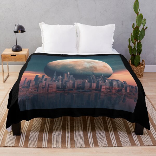 Item preview, Moonlit Metropolis: Surrealism Cityscape Urban Art Modern Fantasy designed and sold by DigiNook.