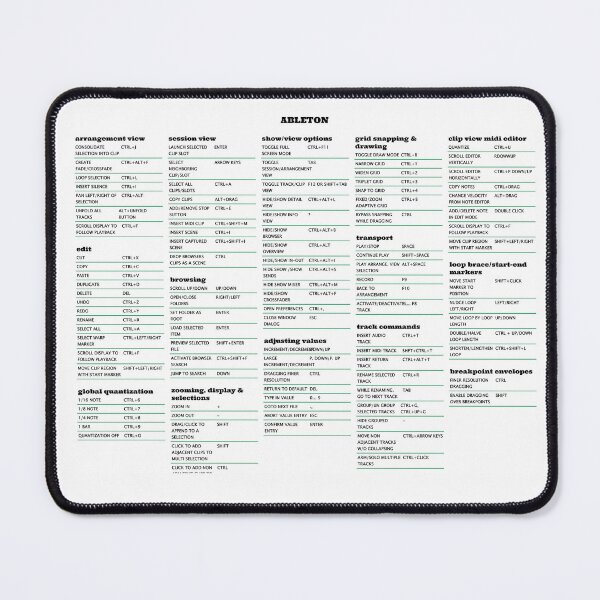 DAW Shortcuts - FL Studio (Mac) Mouse Pad for Sale by