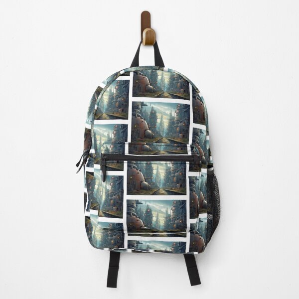 Item preview, A futuristic city in a apocalyptic world designed and sold by Rosaliartbook.