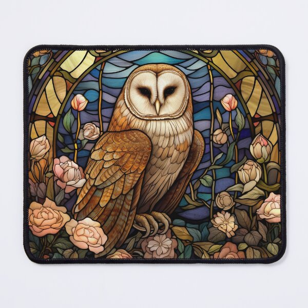 Item preview, Stained Glass Barn Owl designed and sold by LeahTT.