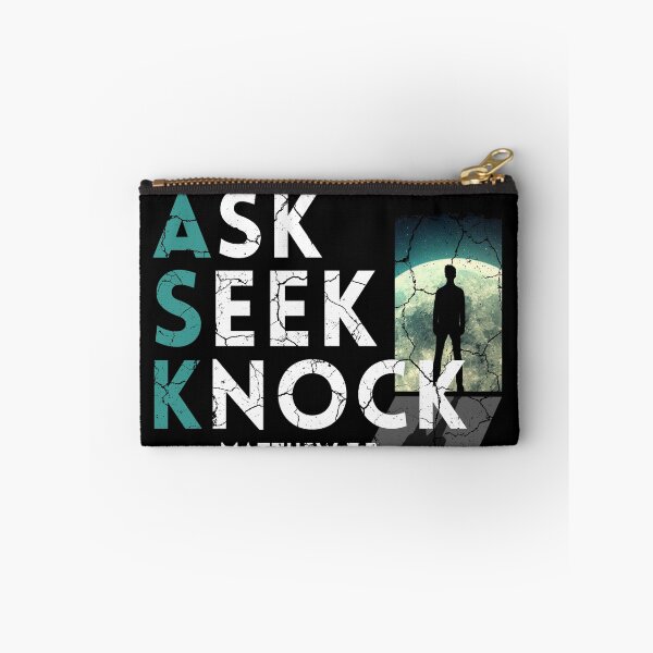Item preview, Ask Seek Knock Matthew 7:7 distressed (Award Winning Design) designed and sold by KingsManKind.