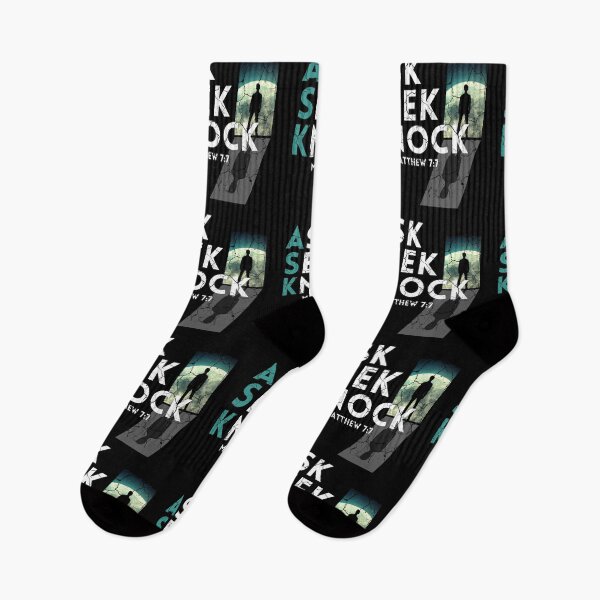 Item preview, Ask Seek Knock Matthew 7:7 angustiado (diseño ganador de premios) designed and sold by KingsManKind.