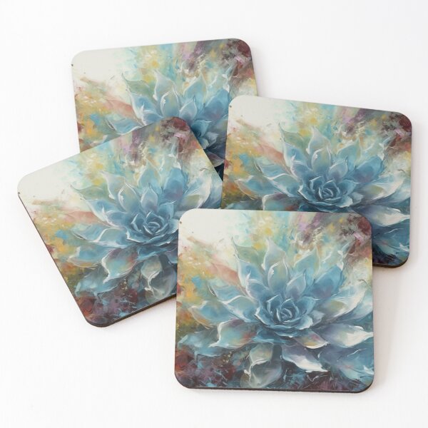 Item preview, Soft Blue Petals Abstract Floral Art designed and sold by MPCFICTION.