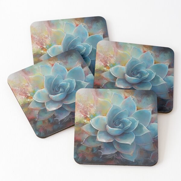 Item preview, Soft Blue Blooming Petals Abstract Floral Art designed and sold by MPCFICTION.