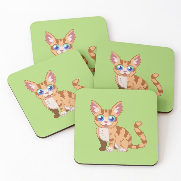 Item preview, Kitty Cat Pixel Art designed and sold by Kaiko-Roku.