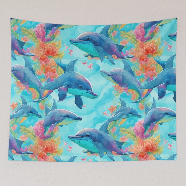 Item preview, Dolphin Dream, Dreamy Dolphin Pattern designed and sold by TheLomiLoveBus.
